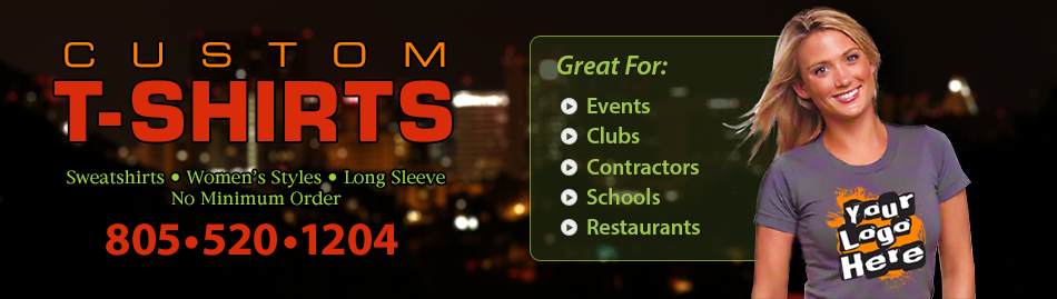 Custom T-shirt Designs and Printing Simi Valley